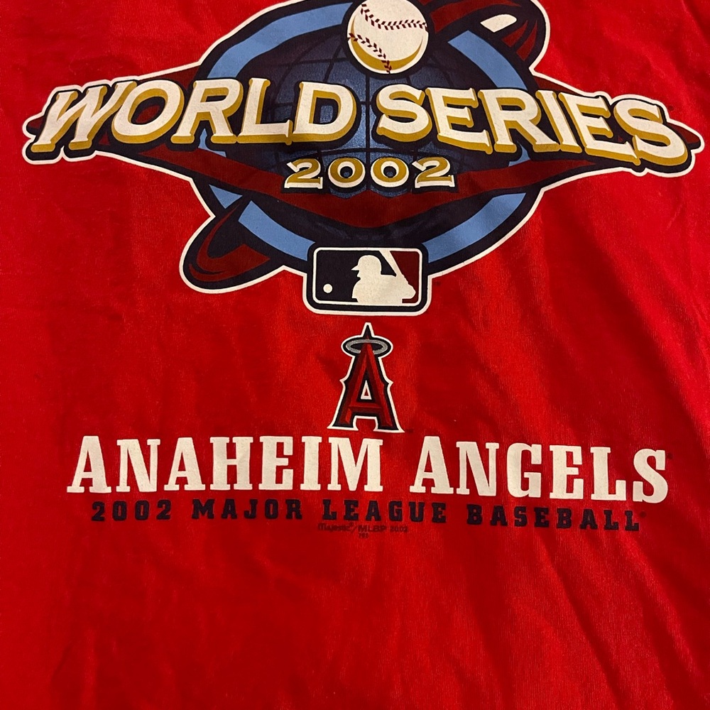 Anaheim Angels Red World Series 2002 T-Shirt